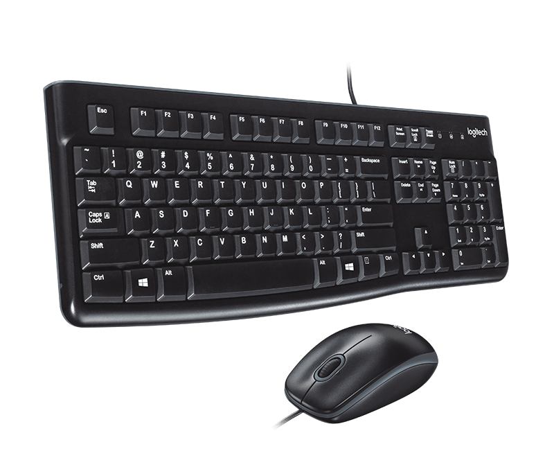 Logitech MK120 Wired Desktop Set USB: (Keyboard & Mouse) - (920-002562) - Afatrading Company Limited