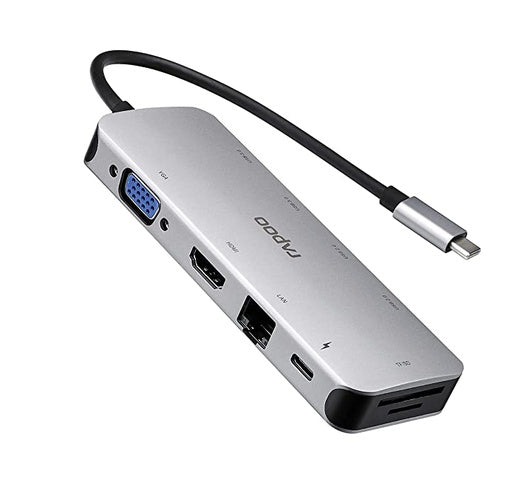 Rapoo Type C  5 in 1 with 4K HDMI, 3 USB 3.0 Ports, Type C Charging