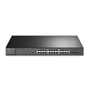 TP LINK JetStream 24-Port Gigabit + 4-Port 10GE SFP+ L2+ Managed Switch with 24-Port PoE+
