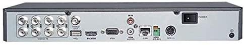 HikVision 8 Turbo HD/CVI / AHD / CVBS self-adaptive interfaces input, 8-ch HDTVI  coaxial video&audio input, 1-ch RCA audio input, 4-ch IP video input(up to 12-ch IP), H.265/H.265 Pro/H.265 Pro+ compression, 1 SATA interface, - (DS-7208HQHI-K1) - Afatrading Company Limited