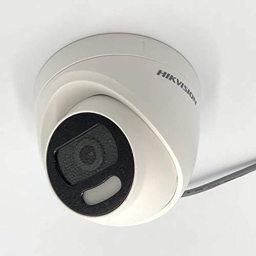 Hikvision Techlogics Color Vu 2MP Dome Full-time Turret Camera, 3.6 mm Lens and White Light Distance 20 m - (DS-2CE72DFT-F) - Afatrading Company Limited