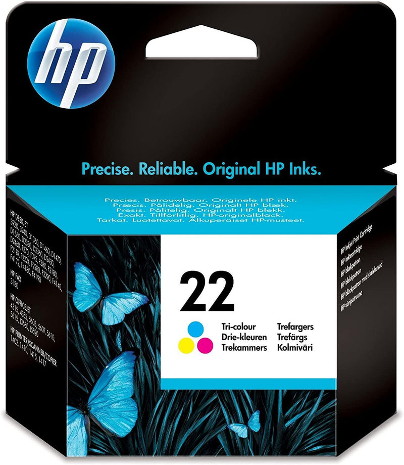 HP 22 InkJet Print Ink Cartridge, - (C9352AE) - Tri-Colour - Afatrading Company Limited