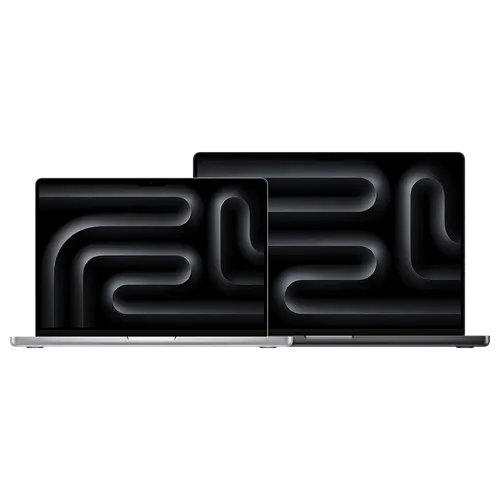 Macbook pro - M3 Pro Chip 12 core CPU - 18 Core GPU, 18GB RAM, 1TB SSD, 14.2” Liquid Retina Display (3024x1964), 120Hz refresh rate, MacOS Sonoma 14,  No ODD, 1080P FHD camera, Backlit keyboard, Touch ID, Space Black