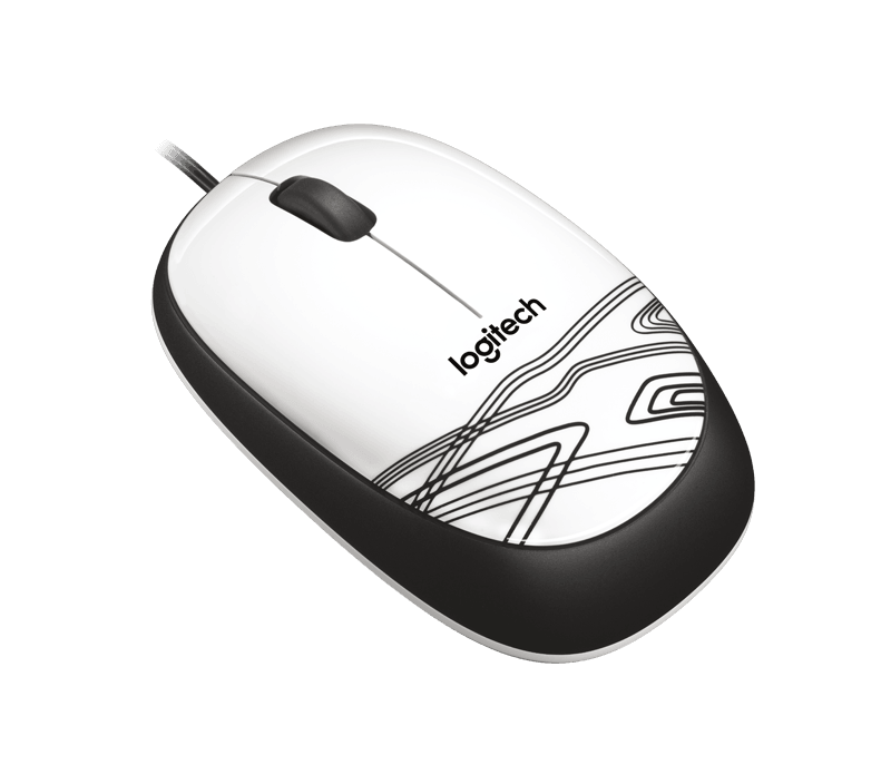 Mouse - LOGITECH Corded Optical Mouse M105 - White - (910-002944) - Afatrading Company Limited