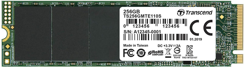 Transcend 256GB Nvme PCIe Gen3 X4 MTE110S M.2 SSD Solid State Drive (TS256GMTE110S) - Afatrading Company Limited